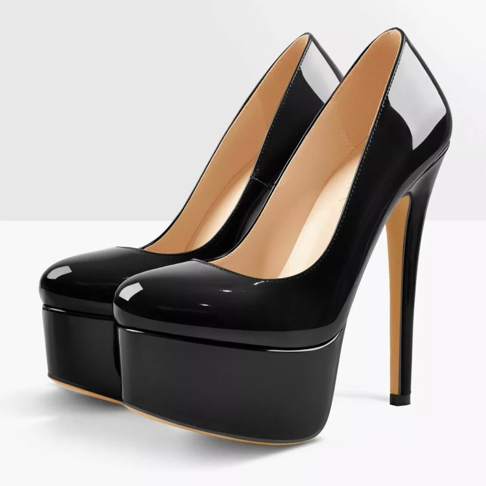 Onlymaker Super High Platform Round Toe Stiletto
